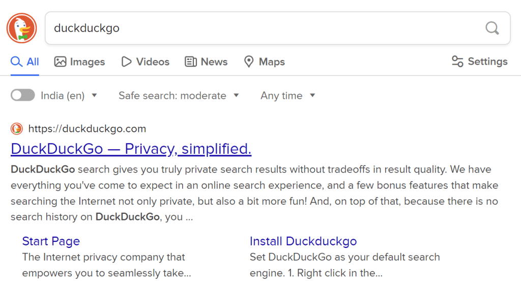 DuckDuckGo — Privacy, simplified.